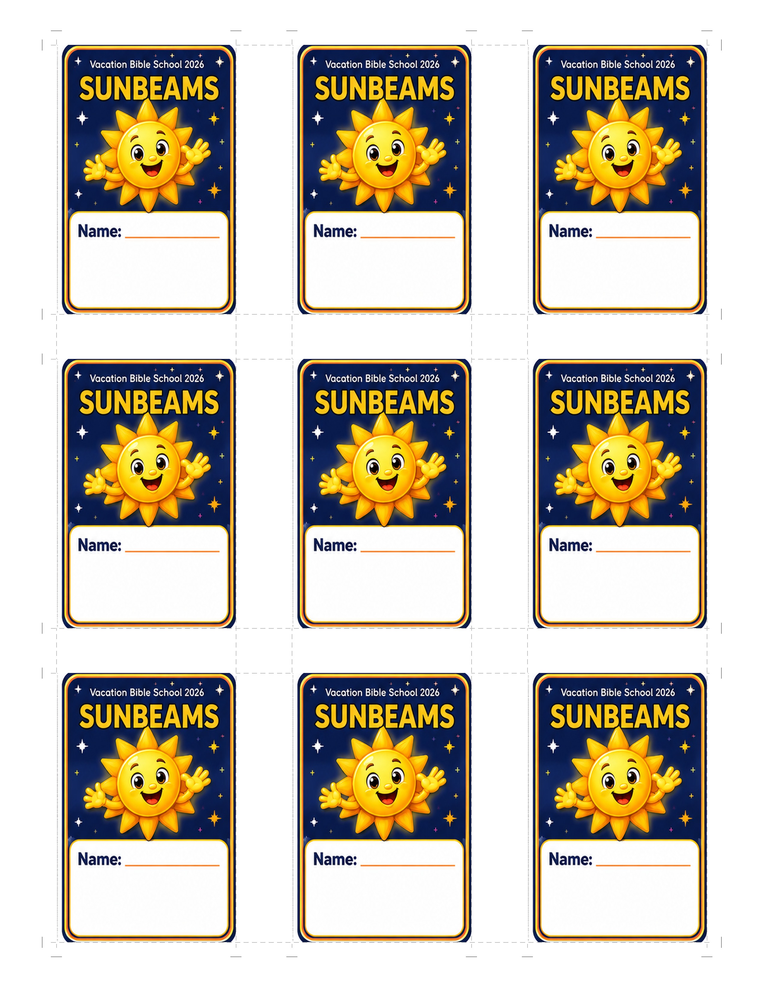 Sunbeams portrait badge JPG preview